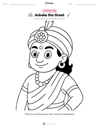 Ashoka the Great printable worksheet preview