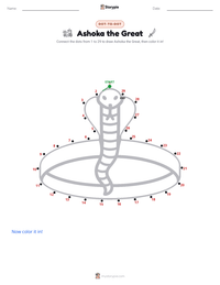 Ashoka the Great printable worksheet preview