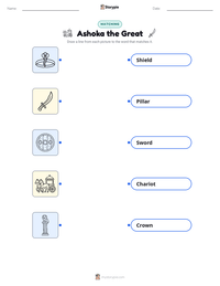 Ashoka the Great printable worksheet preview