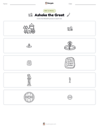 Ashoka the Great printable worksheet preview