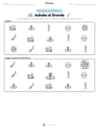 Vista previa de la hoja de trabajo imprimible de Ashoka el Grande