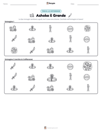 Anteprima della scheda stampabile di Ashoka il Grande