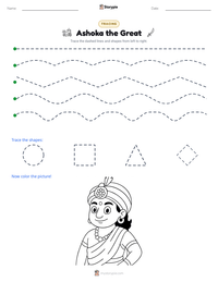 Ashoka the Great printable worksheet preview