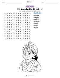 Ashoka the Great printable worksheet preview
