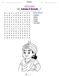 Anteprima della scheda stampabile di Ashoka il Grande