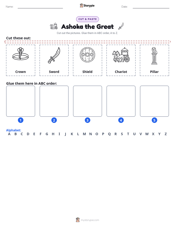 Cut & Paste Alphabet