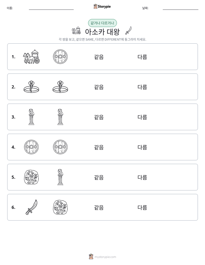 같은 것 또는 다른 것