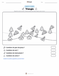 Aperçu de la feuille de travail imprimable Triangle