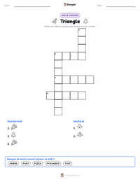 Aperçu de la feuille de travail imprimable Triangle