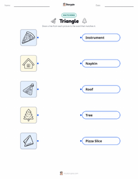 Triangle printable worksheet for kids