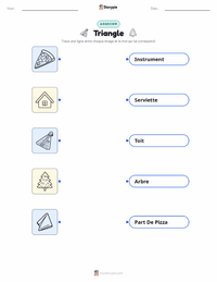 Feuille de travail imprimable Triangle pour les enfants