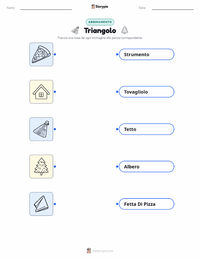 Scheda stampabile di Triangolo per bambini