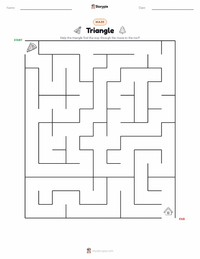 Triangle printable worksheet preview
