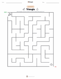 Aperçu de la feuille de travail imprimable Triangle