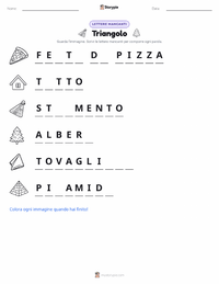 Anteprima della scheda stampabile di Triangolo