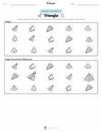 Aperçu de la feuille de travail imprimable Triangle