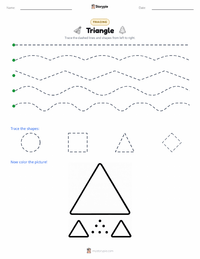 Triangle printable worksheet preview