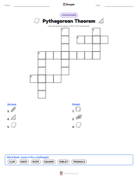 Pythagorean Theorem printable worksheet preview