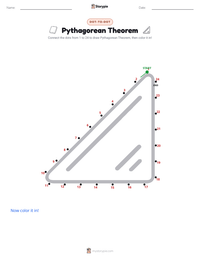 Pythagorean Theorem printable worksheet preview