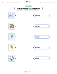 Indus Valley Civilization printable worksheet for kids