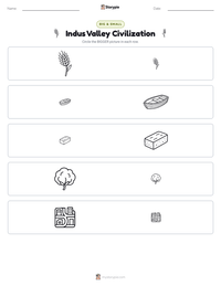Indus Valley Civilization printable worksheet preview