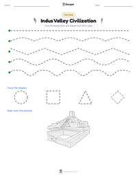 Indus Valley Civilization printable worksheet preview