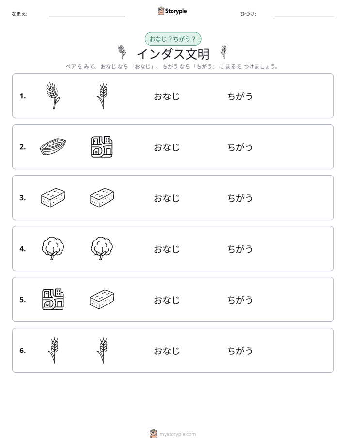 同じか違うか