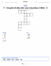 Xem trước tài liệu in sẵn Chuyến hải trình đầu tiên của Columbus (1492)