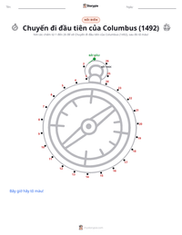 Xem trước tài liệu in sẵn Chuyến hải trình đầu tiên của Columbus (1492)