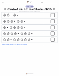 Xem trước tài liệu in sẵn Chuyến hải trình đầu tiên của Columbus (1492)