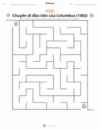 Xem trước tài liệu in sẵn Chuyến hải trình đầu tiên của Columbus (1492)