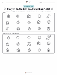 Xem trước tài liệu in sẵn Chuyến hải trình đầu tiên của Columbus (1492)