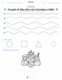 Xem trước tài liệu in sẵn Chuyến hải trình đầu tiên của Columbus (1492)