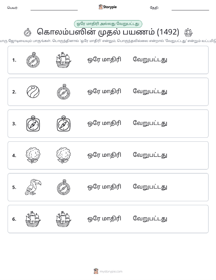 அதே அல்லது மாறுபட்டது