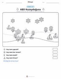 Kuzeydoğu (ABD) yazdırılabilir çalışma sayfası önizlemesi