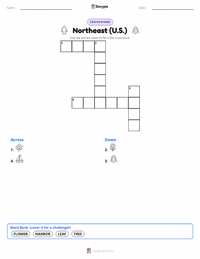 Northeast (U.S.) printable worksheet preview