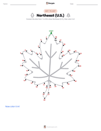 Northeast (U.S.) printable worksheet preview