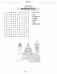 Northeast (U.S.) printable worksheet preview