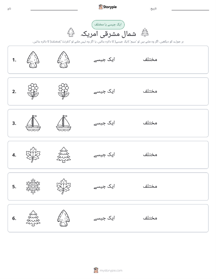 ایک جیسا یا مختلف