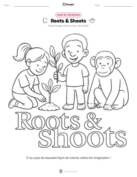 Aperçu de la feuille de travail imprimable Roots & Shoots