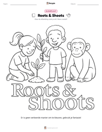 Roots & Shoots afdrukbare werkblad voorbeeld