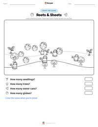 Roots & Shoots printable worksheet preview