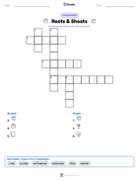 Roots & Shoots printable worksheet preview