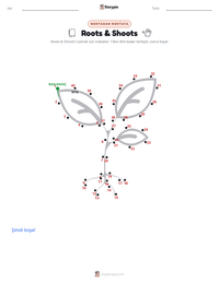 Roots & Shoots yazdırılabilir çalışma sayfası önizlemesi