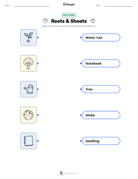 Roots & Shoots printable worksheet preview