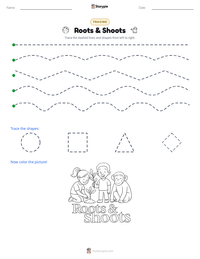 Roots & Shoots printable worksheet preview