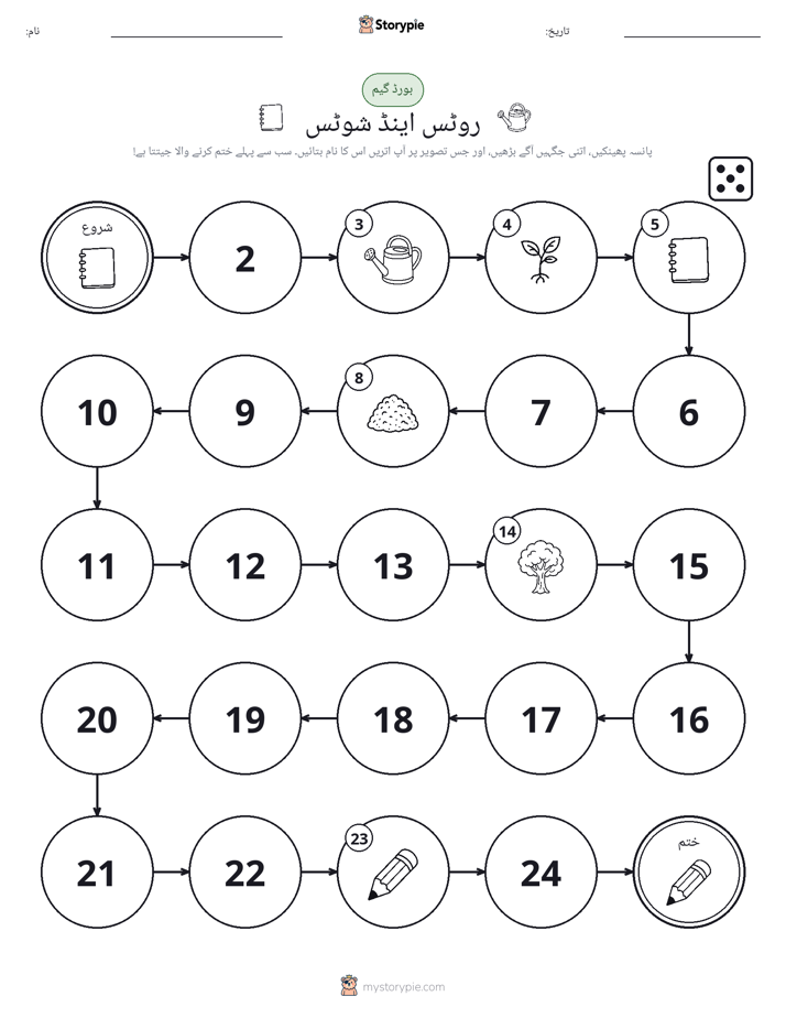 رول اور منتقل کریں کھیل