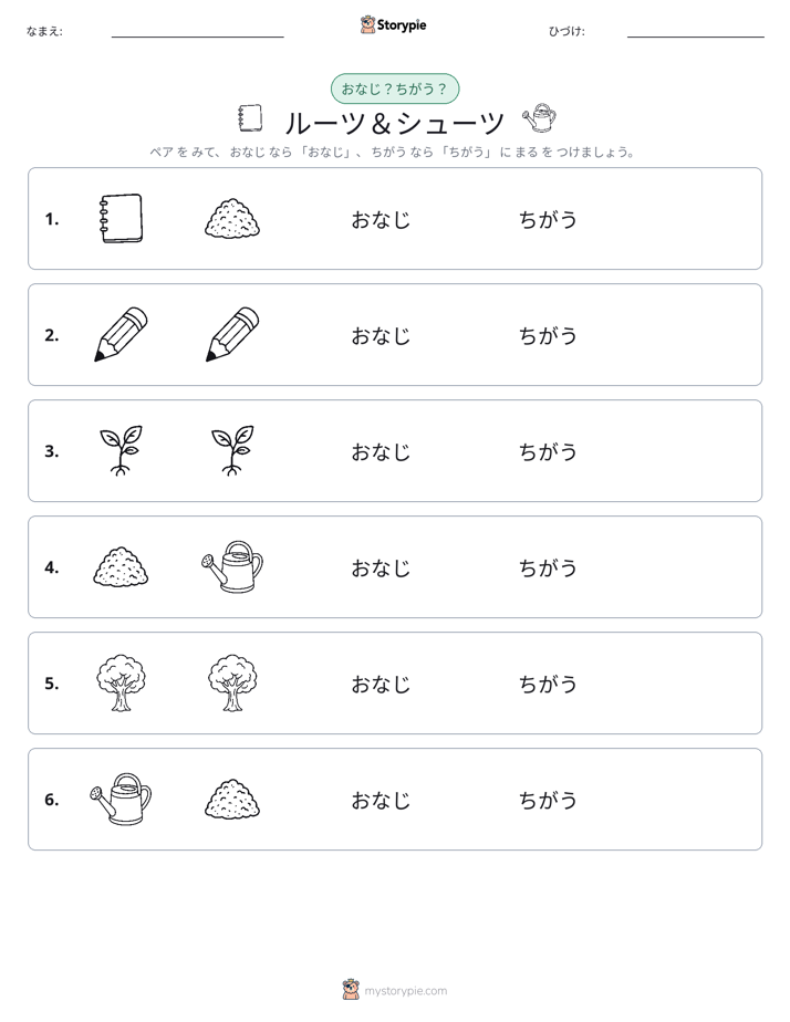 同じか違うか