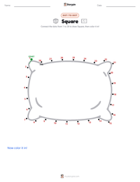 Square printable worksheet preview