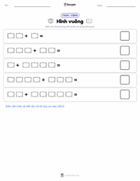 Xem trước tài liệu in sẵn Hình vuông